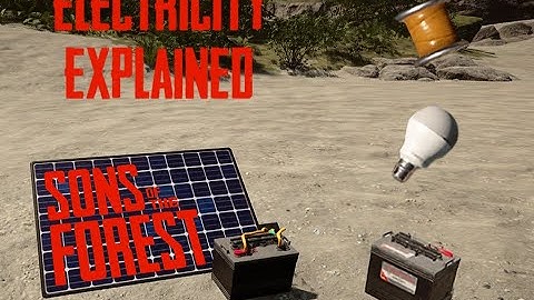 Solar panels and electricity explained in Sons of the Forest