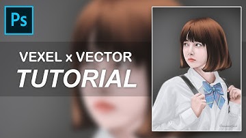 Photoshop Tutorial Vexel x Vector Timelapse by Muammar Faiq [FanArt: #池田七帆 (Ikeda Nanaho)]