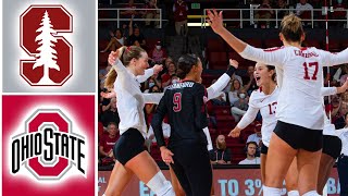#5 Stanford vs Ohio State Highlights | NCAA Women's Volleyball | 2023 College Volleyball
