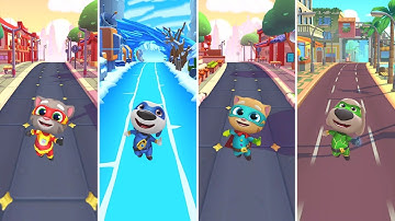 Talking Tom Hero Dash: Talking Tom,Talking Hank,Talking Ginger,Talking Ben (Android/iOS) Gameplay