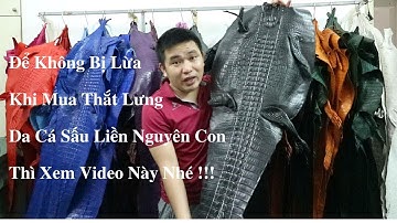 Phân Biệt Thắt Lưng Da Cá Sấu Liền Nguyên Con Và Ghép || Video Tại Xưởng Thắt Lưng Da Cá Sấu
