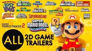 All 2D Super Mario Game Trailers (1985-2023)