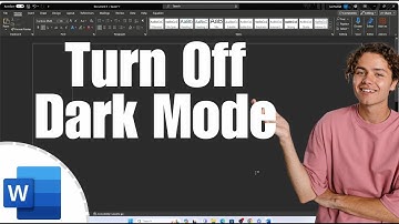 How to turn OFF Dark Mode Microsoft Word