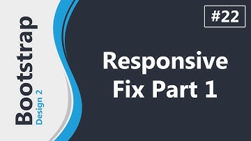 Twitter Bootstrap 3 Design 2 In Arabic #22 - Responsive Fix Part 1