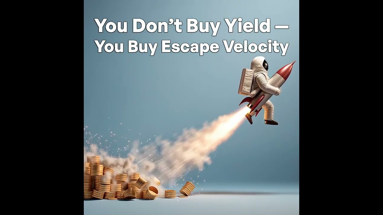 You Don’t Buy Yield — You Buy Escape Velocity