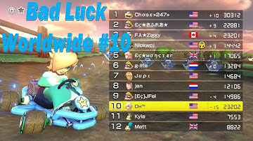 Mario Kart 8 Bad Luck Worldwide 10 [60fps]