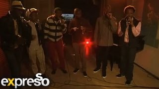Africappella takeover Cape Town and the Expresso Studio's with 