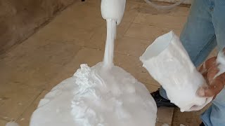 Abundant and longlasting foam with glycerin and propylene glycol. Artisanal cellular concrete