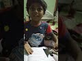 A kid is crying to study - how sweet