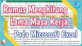 Rumus Menghitung Lama Masa Kerja di Excel