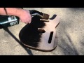 Charring a Guitar Top Flaming a Flame Maple Top Scorched Luthier Project