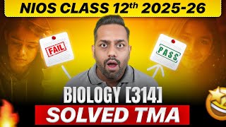 NIOS Class 12 Biology TMA English Medium April 2026 |  Exam Made Easy