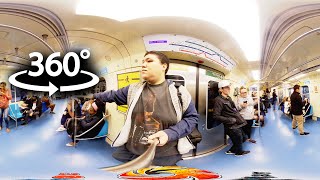 Walking Tour in Brazilian Subway in 360º | Trianon Masp to Paulista Station - Green Line - SP