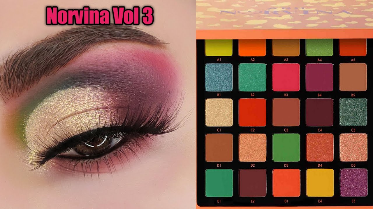 Colorful Half Cut Crease Tutorial! Norvina Vol. 3 Palette Look