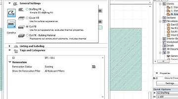 Using ARCHICAD building materials with the fill tool