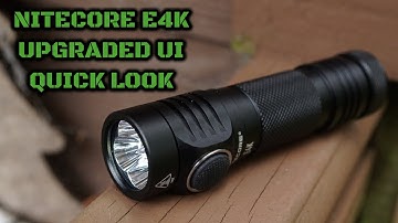 Nitecore E4K Upgraded UI: Quick Look