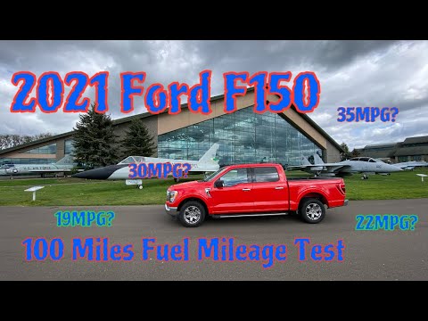 2021 Ford F-150 3.3L 10speed Automatic 100 Miles MPG Test - YouTube