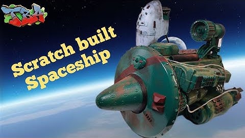 How to scratch build a  spaceship using junk from around the house. #scratchbuild #howto