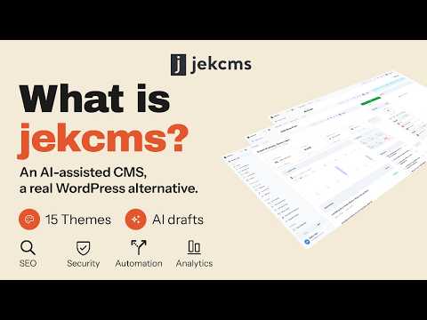 What is jekcms? The AI-Assisted CMS With No Plugins to Buy | WordPress Alternative