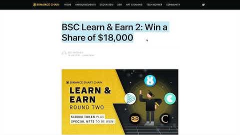 BINANCE LEARN AND EARN CAMPAIGN ROUND 2 | HOW TO JOIN ON BSC LEARN & EARN AIRDROP | BINANCE Airdrop