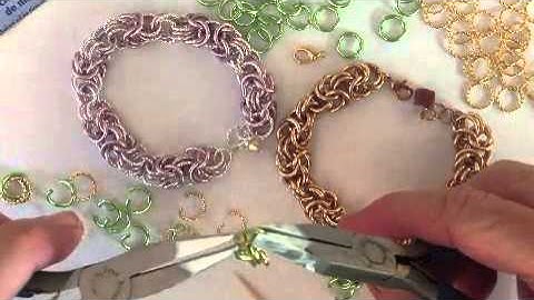 Tutorial for Byzantine & Rosette Bracelet (chain mail)
