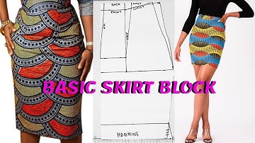 HOW TO DRAFT BASIC SKIRT PATTERN | PENCIL SKIRT PATTERN TUTORIAL | Beginner Friendly