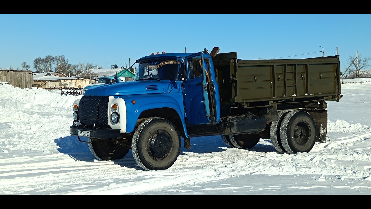 Суровые морозы. ЗИЛ 130, работаем.