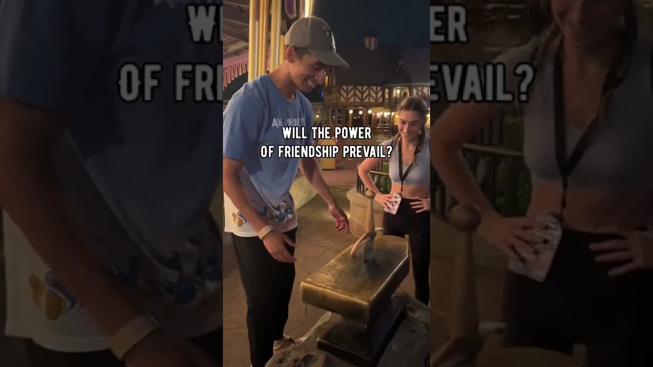 SHE PULLED THE SWORD OUT THE STONE RIGHT IN FRONT OF ME AGAIN IN DISNEY WORLD