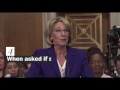 6 head-scratching moments from Betsy DeVos's confirmation hearing