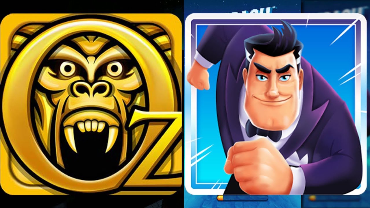 Temple Run Oz Vs Agent Dash - Endless Run - YouTube