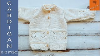 Abrigo para niños tejido en dos agujas (0-12 meses) Vídeo 1 Soy Woolly