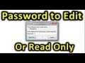 How To: Password Protect Excel & Word Docs allowing Read Only access Microsoft Office