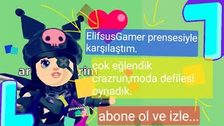 ElifsusGamer İLE KARŞILAŞTIM.CRAZRUN VE MODA DEFİLESİ OYNADIK.ABONE OL VE MACERAYI SENDE İZLE....🤪☺️