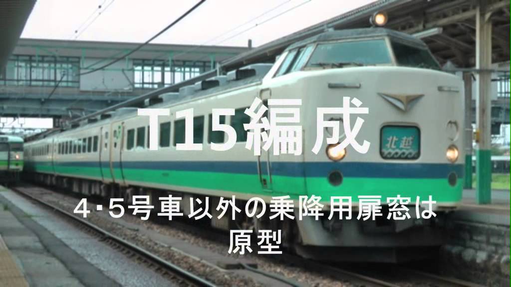 新潟４８５系T編成　　各編成の特徴を解説