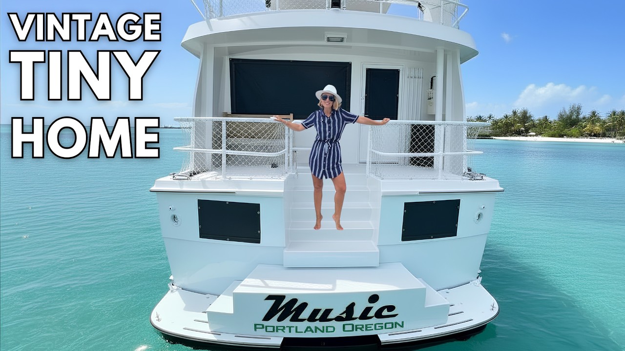 ⁣$349K YACHT-HOME 🤩 1989 Hatteras 65 Classic Power Motor Yacht Tour
