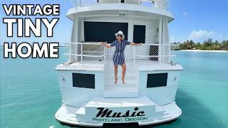 U CAN LIVE ON THIS 🤩 1989 Hatteras 65 Classic Power Motor Yacht Tour