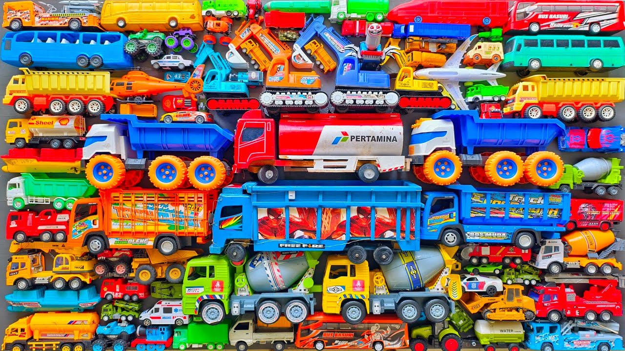 Mobil Mobilan Truk Oleng , Mobil Truk Molen, Mobil Balap, Truk Pasir, Excavator, Mobil Roket, Damkar