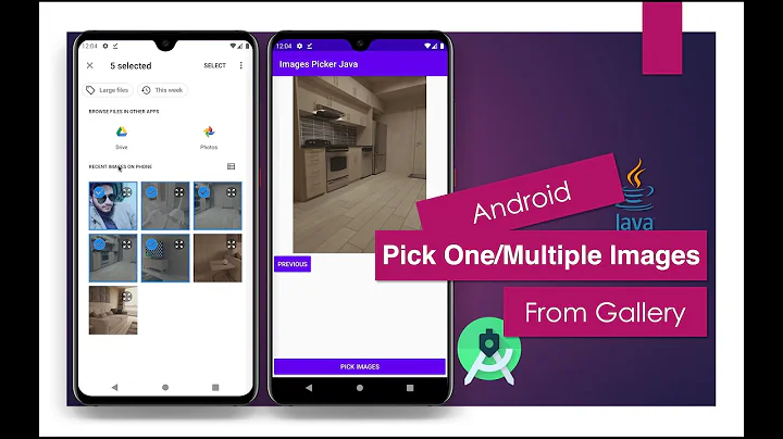 Pick One/Multiple Images From Gallery | Android Studio | Java