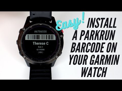 Install a Parkrun Barcode on your Garmin Watch- Easy!
