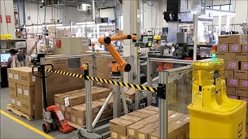 Dual Autopalletizer with Aubo i10, Hayward Industries RI 2020