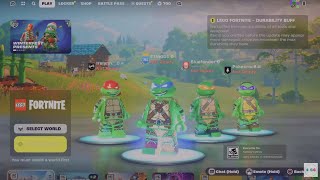 Lego Fortnite TMNT Skins Squad 4-Player Co-Op Gameplay