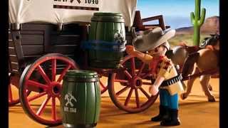 Playmobil Western Covered Wagon with Raiders Item Number: 5248 With removable cover. Includes also a spare wheel.