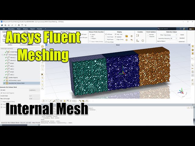 ✓ #Ansys Fluent Meshing - Internal Mesh (Meshing Mode) - Heat