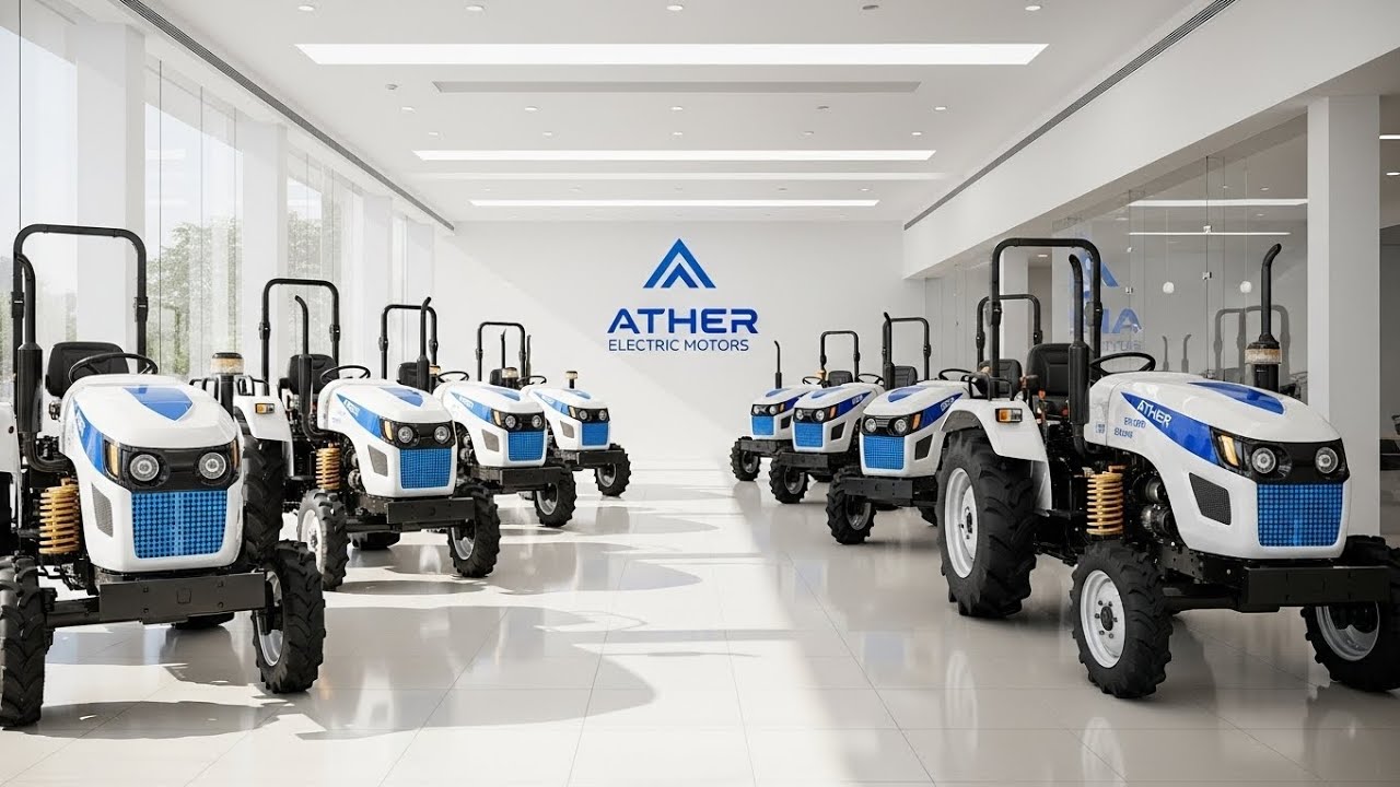 🔥Ather Electric Tractor 45HP Most touching tractor 🔥 Diesel खत्म? Features, Power & Reality Check💥