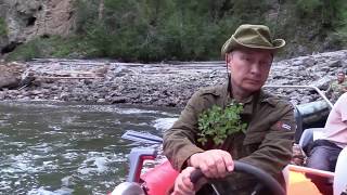 Путин В В на рыбалке в Сибири /// Putin On Fishing