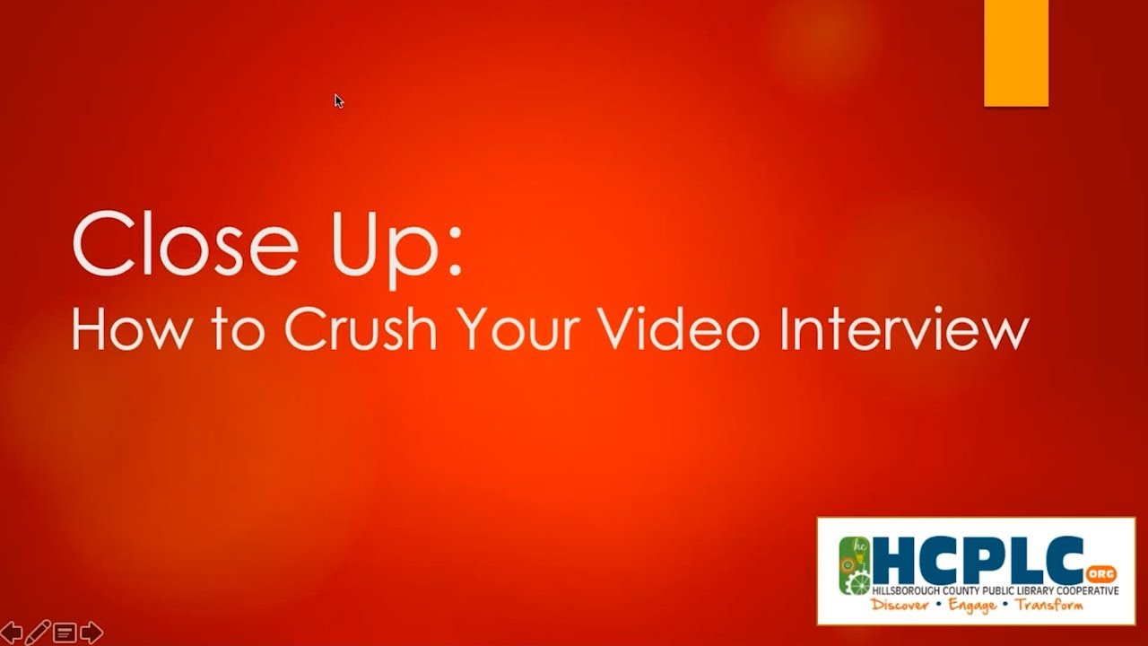 Close Up: How to Crush Your Video Interview (Recorded Live Web Training ...