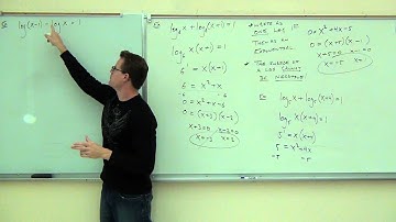 Intermediate Algebra Lecture 12.7:  Solving Exponential and Logarithmic Equations.
