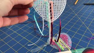 Plastic canvas heart