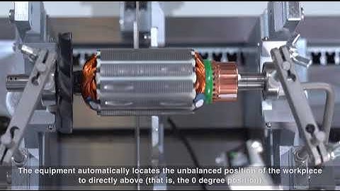 PH2Q-5D Two Station Rotor Balancing Machine  Step 5  Workpiece measurement and correction