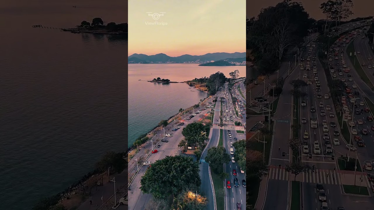 Florianópolis Vista Aérea – Beira-Mar Norte em Alta Qualidade 4K View Floripa